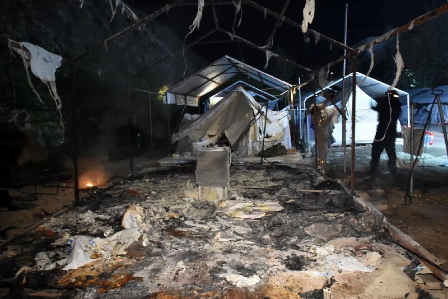 حريق بمنزل للاجئين في ألمانيا (أ.ف.ب)