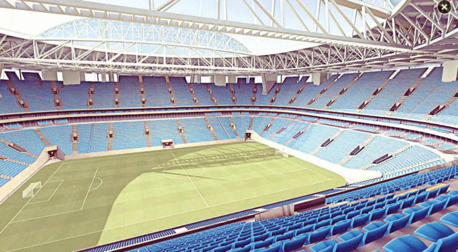 ملعب سان بطرسبرغ الذي سيستضيف افتتاح «كأس القارات» (إ.ب.أ)