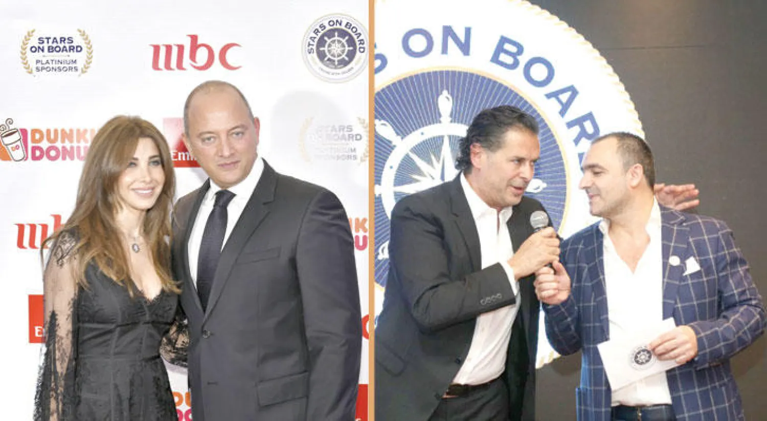 راغب علامة  -  نانسي عجرم مع زوجها