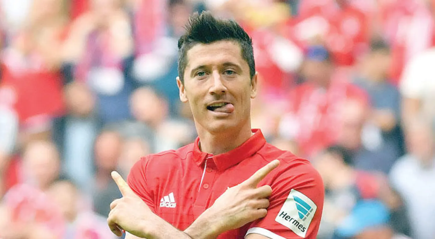 البولندي ليفاندوفسكي هداف بايرن (إ.ب.أ)