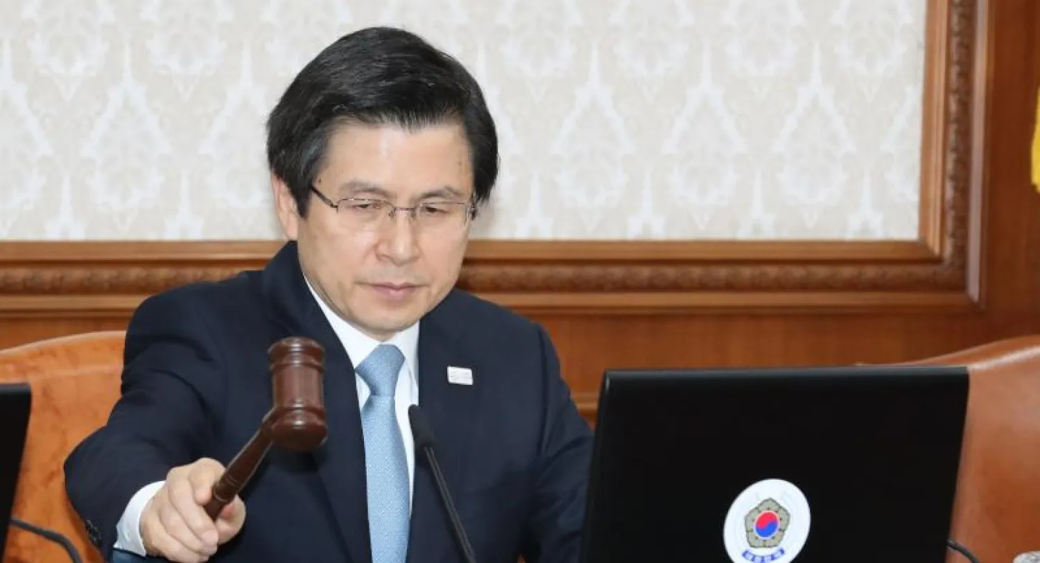 هوانج كيو آن القائم بأعمال رئيس كوريا الجنوبية (إ.ب.أ)