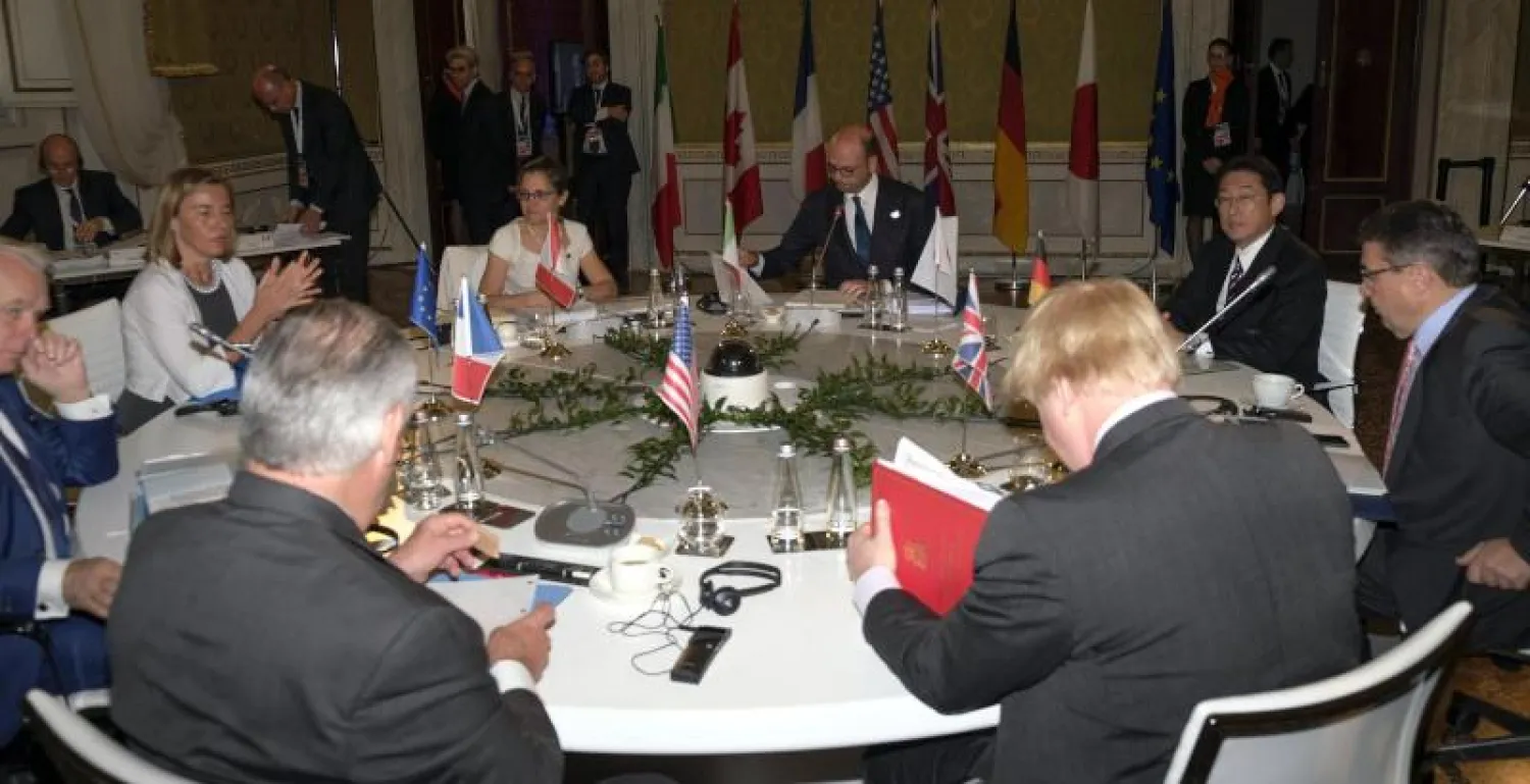 وزراء خارجية دول مجموعة السبع (إ.ب.أ)