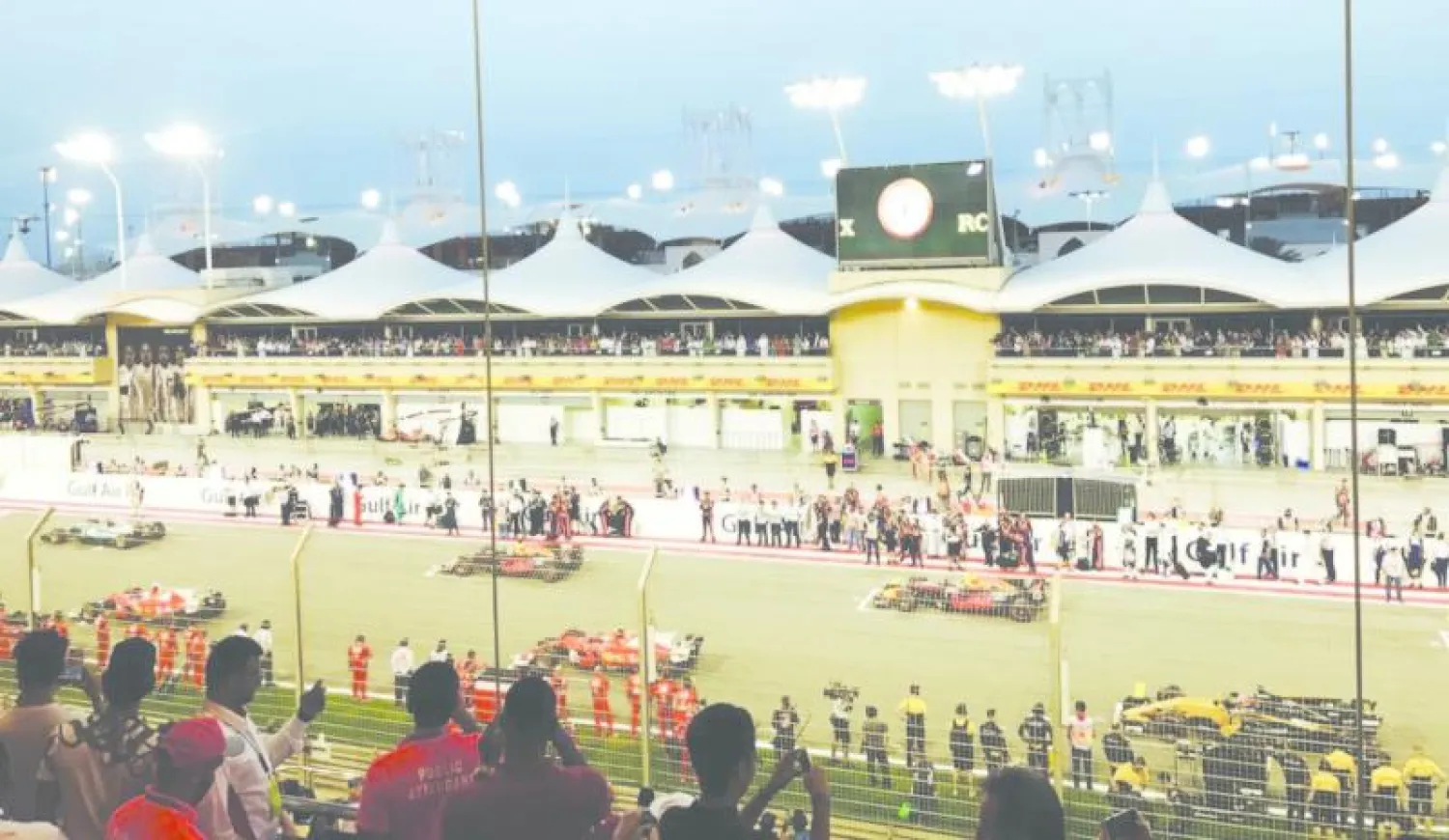 حلبة البحرين الدولية كما بدت يوم أمس («الشرق الأوسط»)