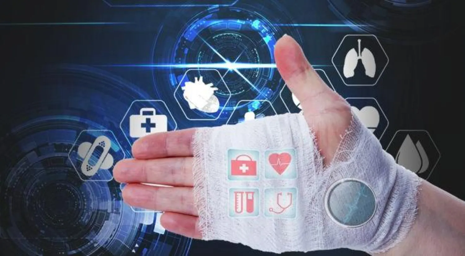 الضمادة الذكية تستخدم تكنولوجيا النانو لاستشعار حالة الجرح (بي بي سي)