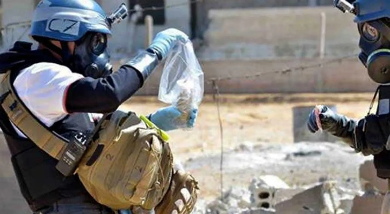 أرشيفية لمفتش أممي للأسلحة الكيمياوية في سوريا.