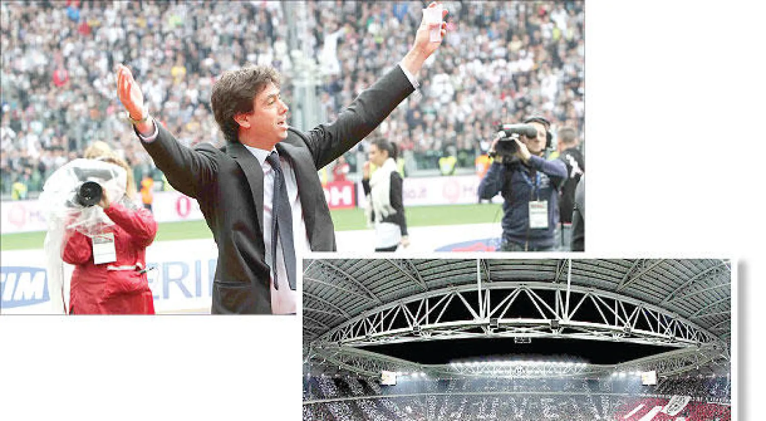 أندريا أنييلي رئيس يوفنتوس مثال يحتذى لمُلاك الأندية الناجحين  وفي الإطار الاستاد الخاص الذي بناه لناديه