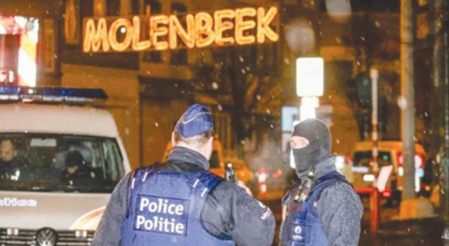 صورة لمداهمات في مولنبيك