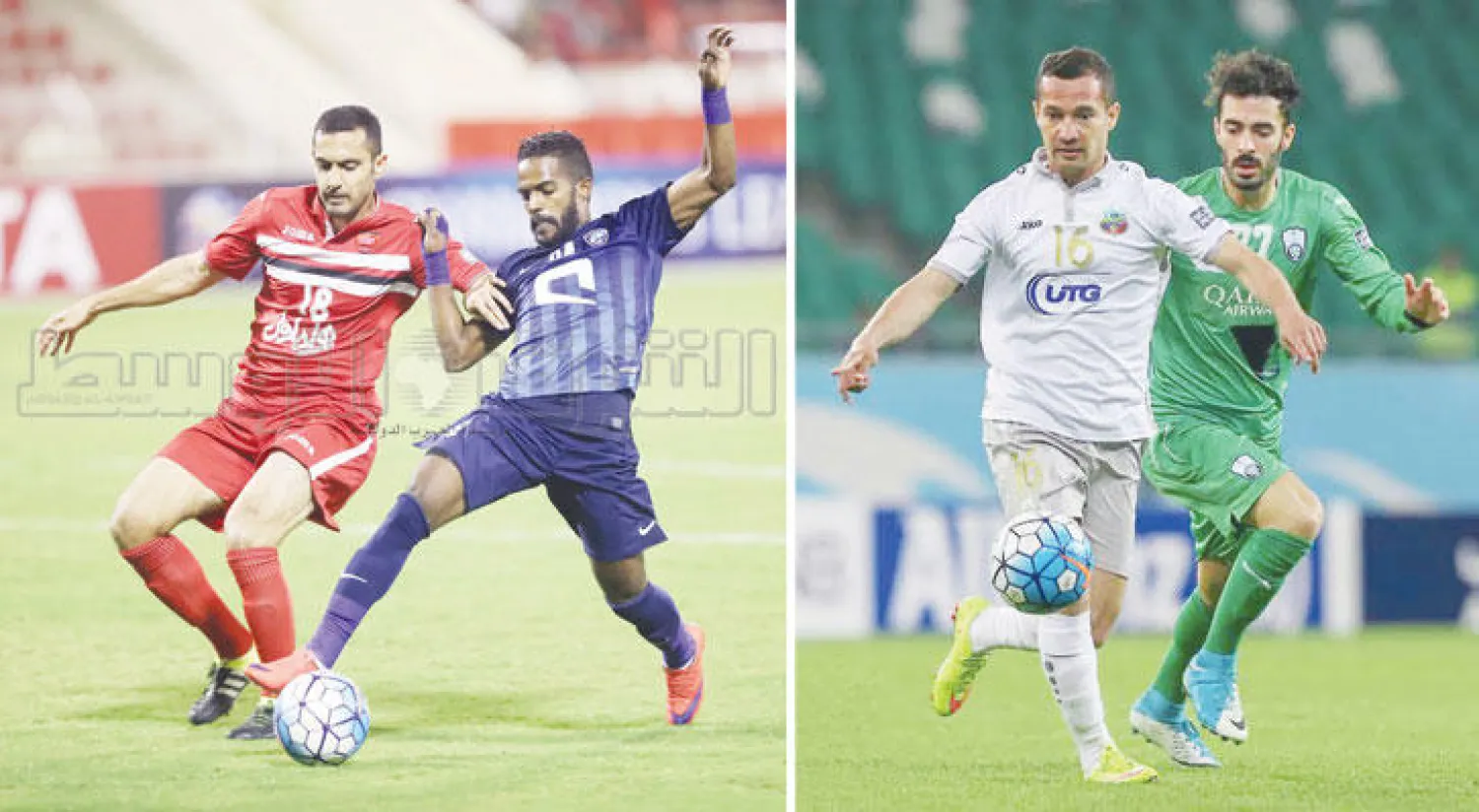 من مباراة الأهلي وبونيودكور (المركز الإعلامي بالنادي الأهلي)  -  من المواجهة التي جمعت الهلال وبرسبوليس الإيراني (تصوير: عيسى الدبيسي)