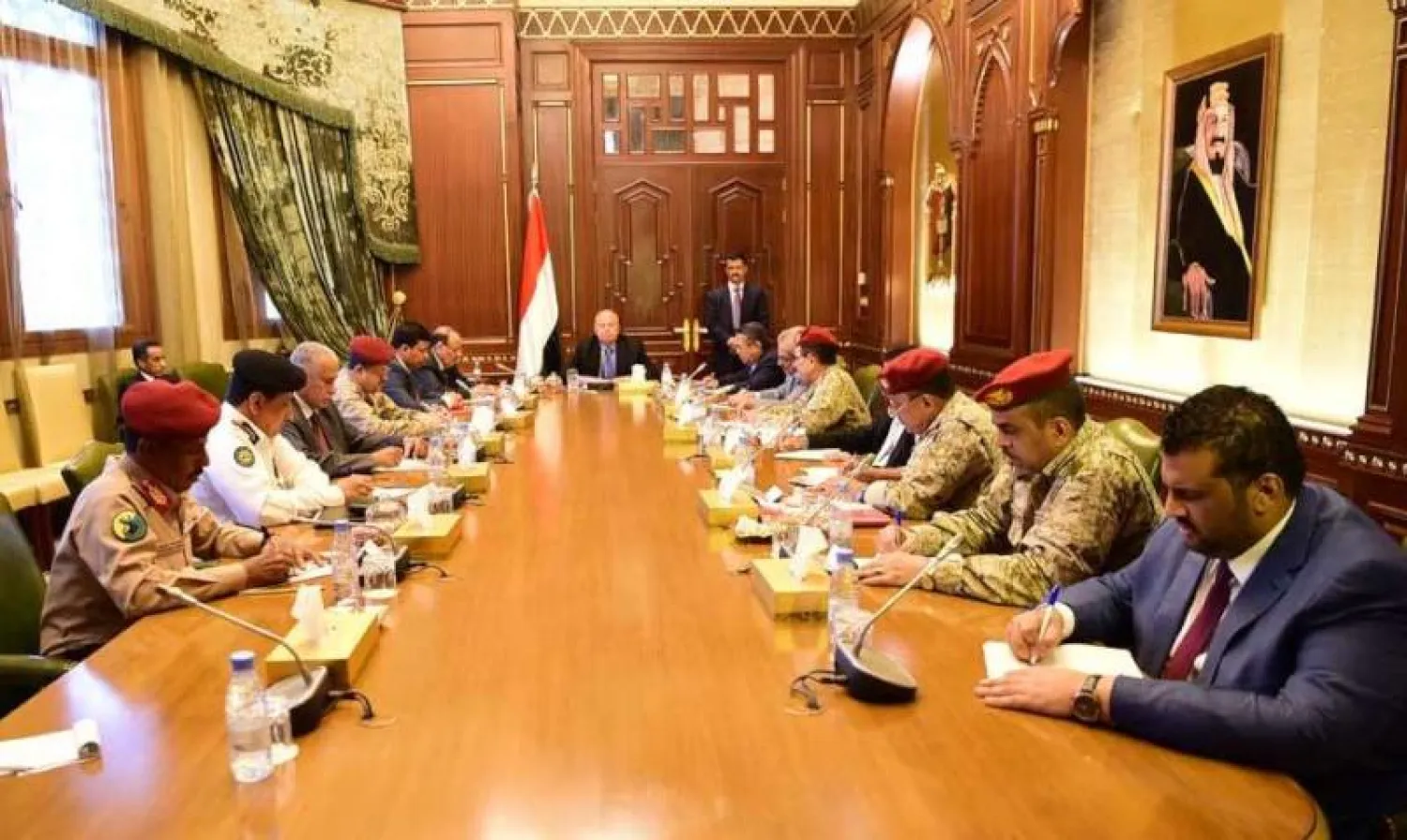 الرئيس اليمني عبدربه منصور هادي يرأس اجتماعاً لمجلس الدفاع الوطني (سبأ)