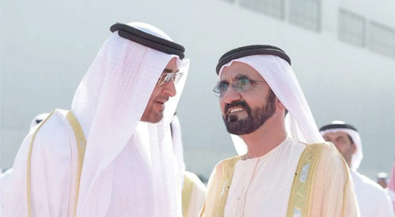 الشيخ محمد بن راشد نائب رئيس دولة الإمارات والشيخ محمد بن زايد ولي عهد أبوظبي