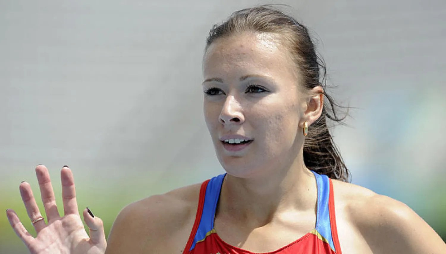 العداءة الروسية يوليا تشرموشانسكايا (أ.ف.ب)