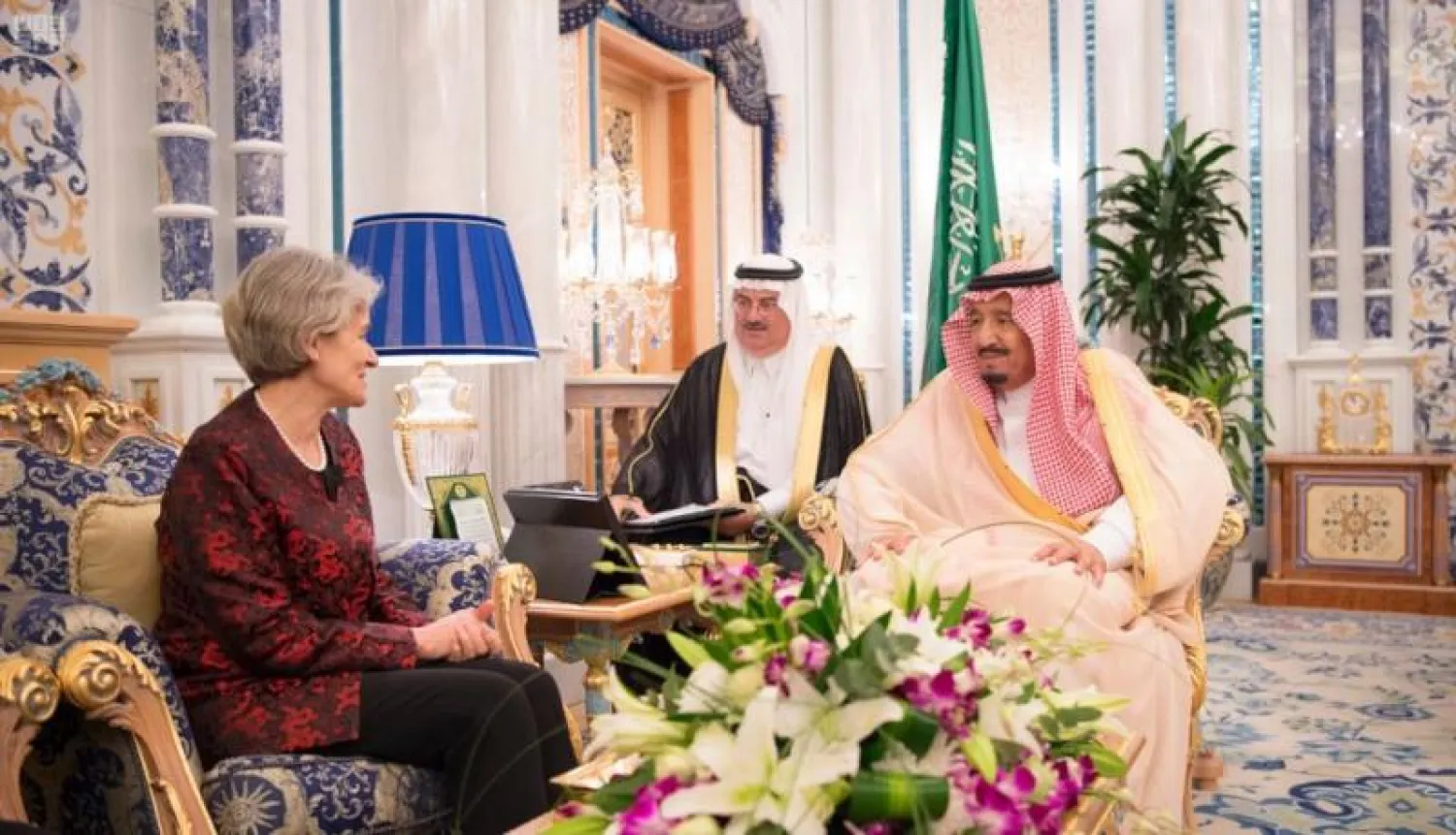 خادم الحرمين يستقبل المديرة العامة لمنظمة الأمم المتحدة للتربية والعلوم والثقافة