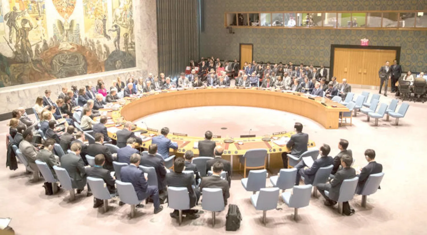 مجلس الأمن خلال جلسة حول أزمة كوريا الشمالية (أ.ب)