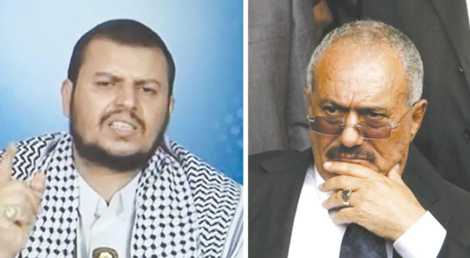 علي عبد الله صالح  -  عبد الملك الحوثي