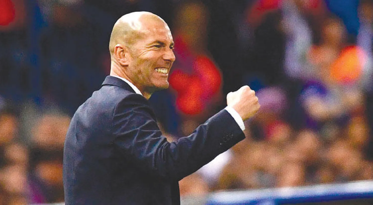 زيدان اقترب من تحقيق الثنائية مع الريـال (أ.ف.ب)