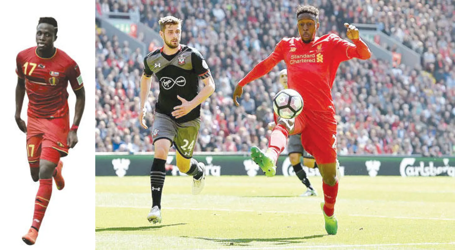 أوريجي أحرز 10 أهداف لليفربول في الموسم الحالي  -  أوريجي أصغر لاعب بلجيكي يسجل في نهائيات كأس العالم («الشرق الأوسط»)