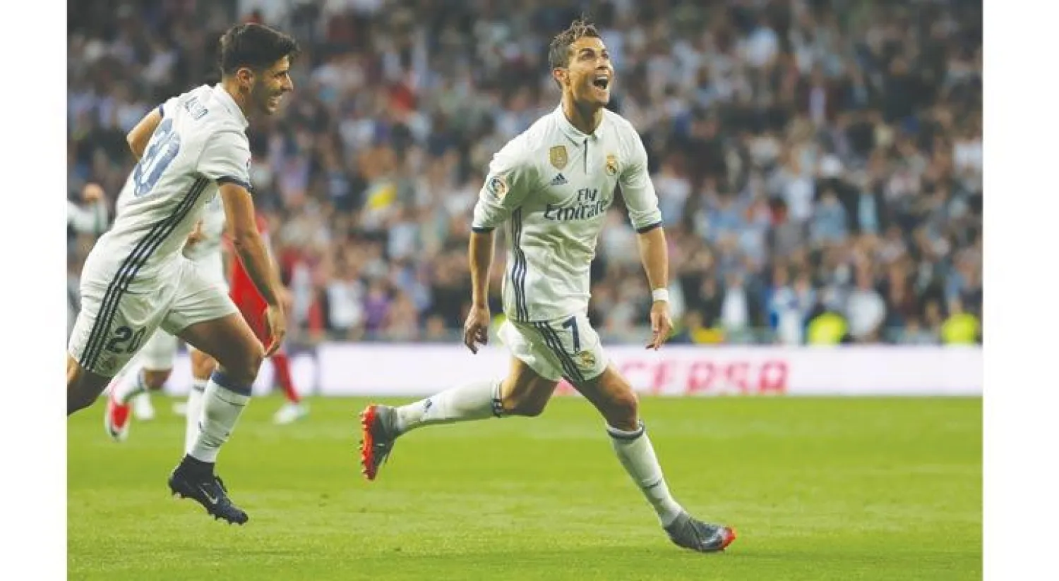 رونالدو سجل هدفين في مرمى إشبيلية ويأمل في تكرار ذلك أمام سلتا (رويترز)