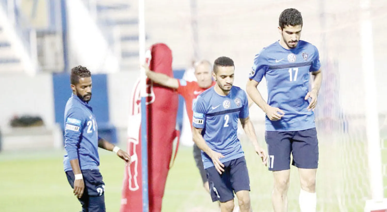 من تدريبات الهلال أمس (المركز الإعلامي بنادي الهلال)