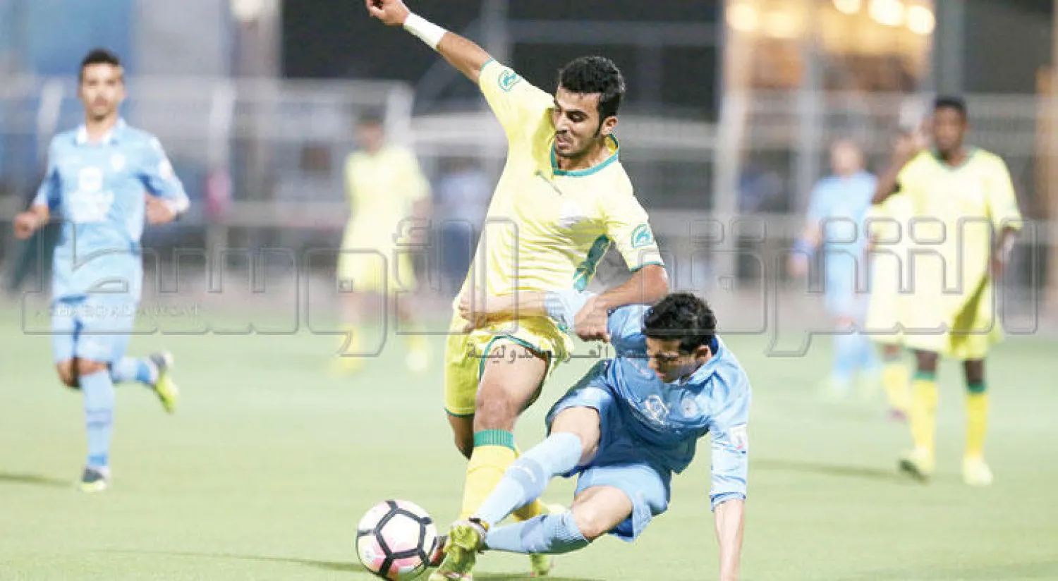 من مباراة الباطن ونجران أمس (تصوير: عبد العزيز النومان)