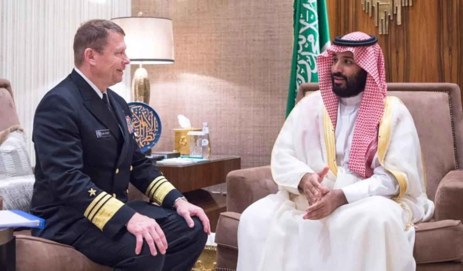 ولي ولي العهد لدى لقائه مدير وكالة التعاون الأمني الدفاعي الأميركي (واس)