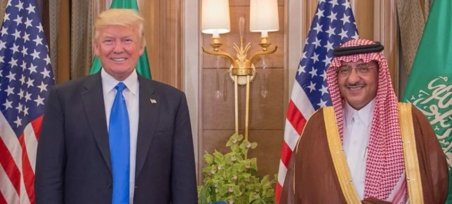 جانب من لقاء ولي العهد السعودي والرئيس الأميركي (واس)