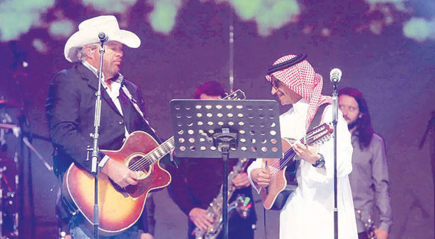 رابح صقر وتوبي كيث