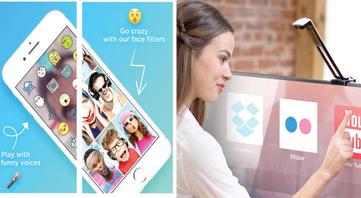 أداة «تاتش جيت وويف» لتحويل أي شاشة إلى شاشة ذكية تعمل باللمس  -  تطبيق «فويس سواب»