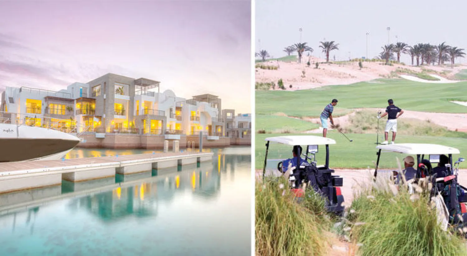 جانب من مشروع أيلة في العقبة  -  الجزر السكنية في الوقت الحالي بمشروع أيلة («الشرق الأوسط»)