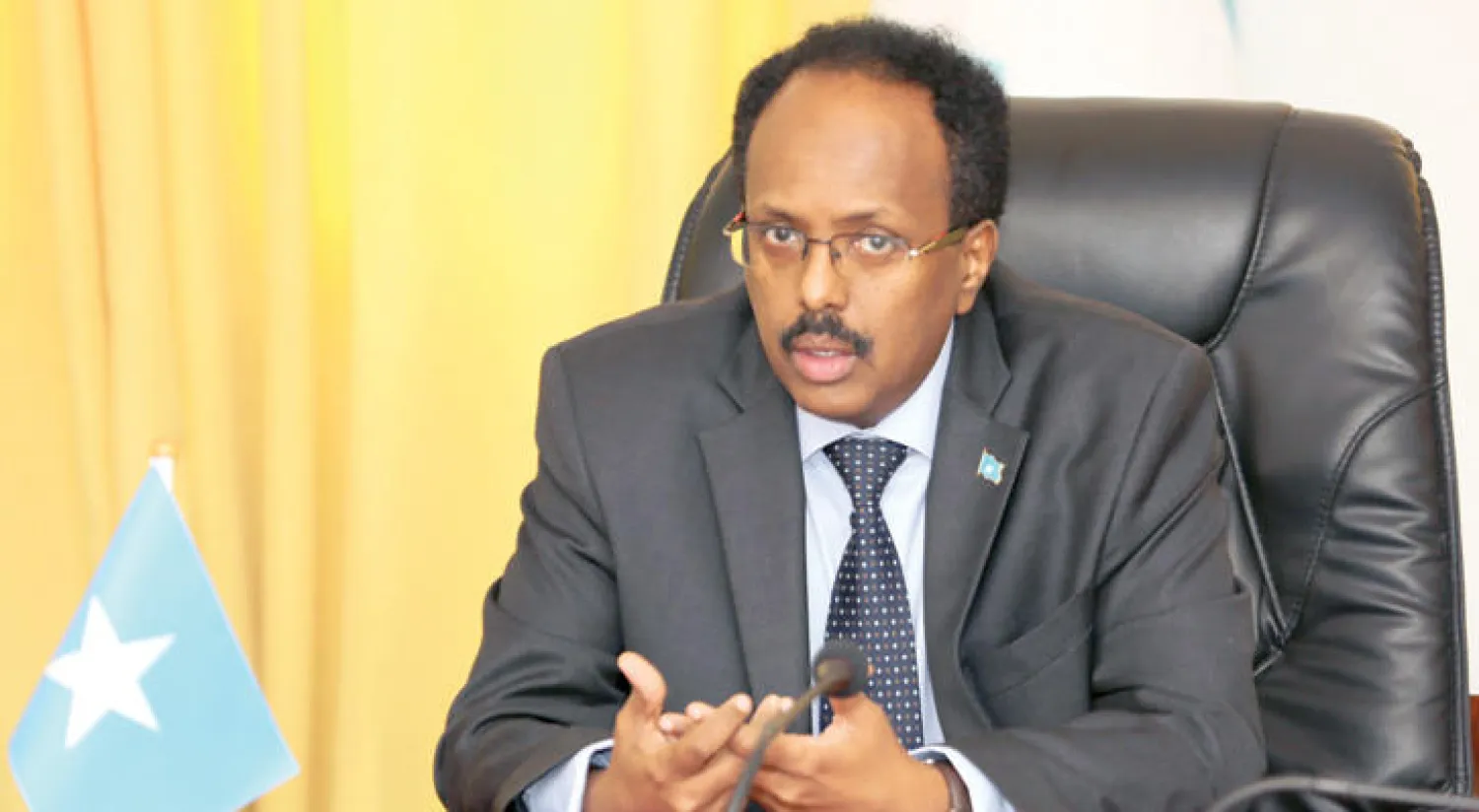 فرماجو خلال الحوار مع («الشرق الأوسط»)