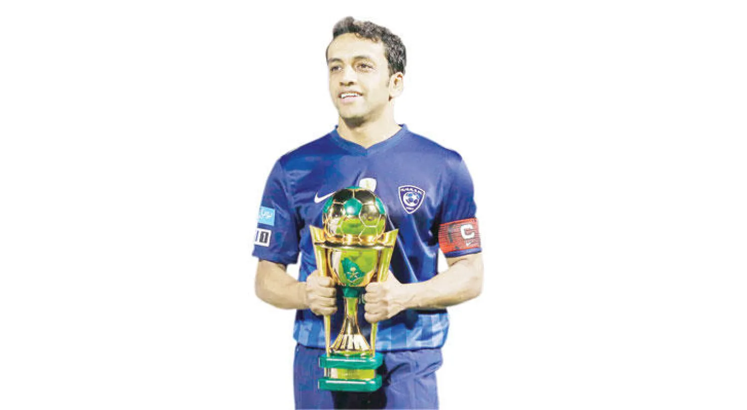 الشلهوب محتفلاً ببطولة كأس الملك الأخيرة (المركز الإعلامي بنادي الهلال)