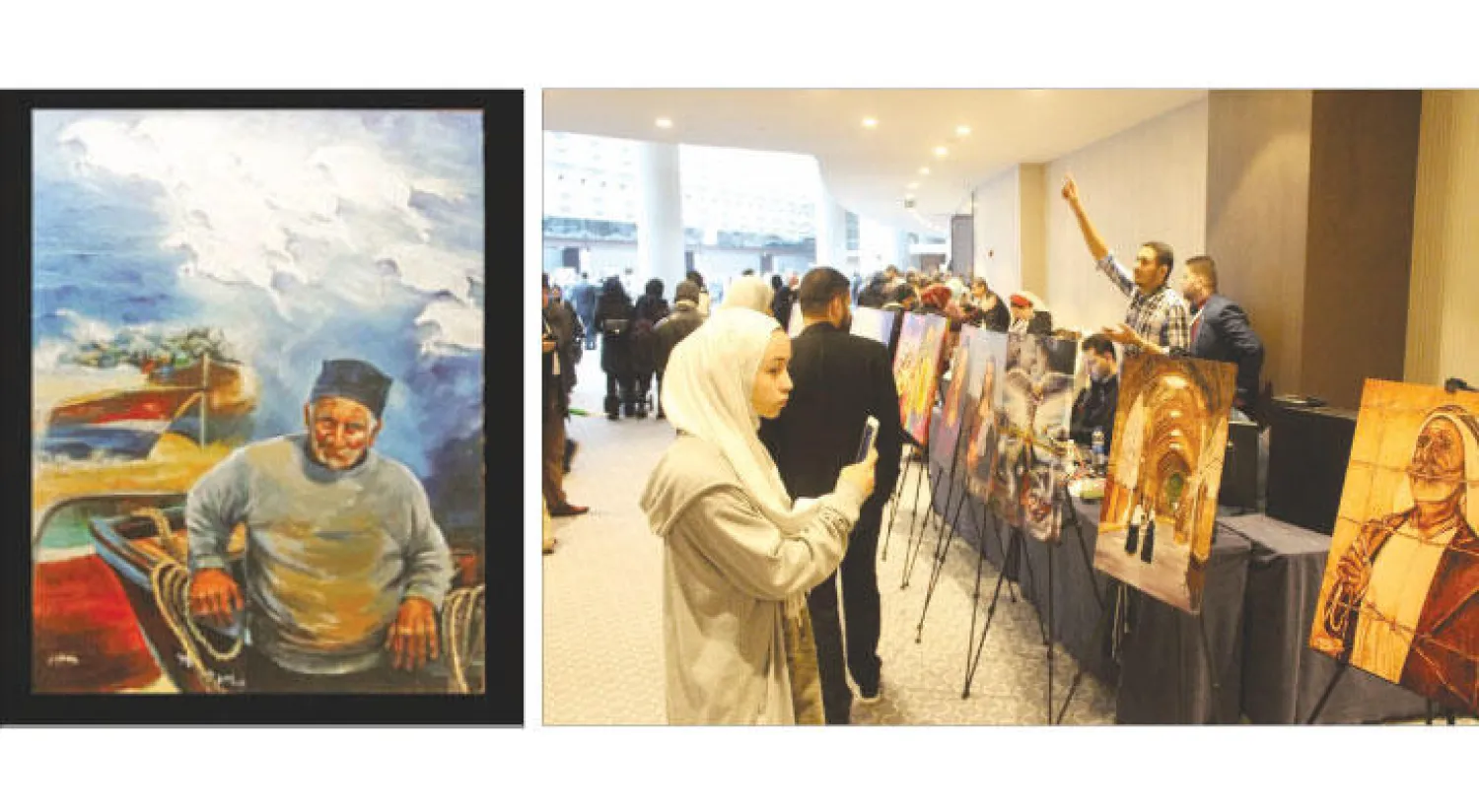 لوحاتٌ جوالة تروي الحكاية  - من معرض فلسطين حكاية ولون