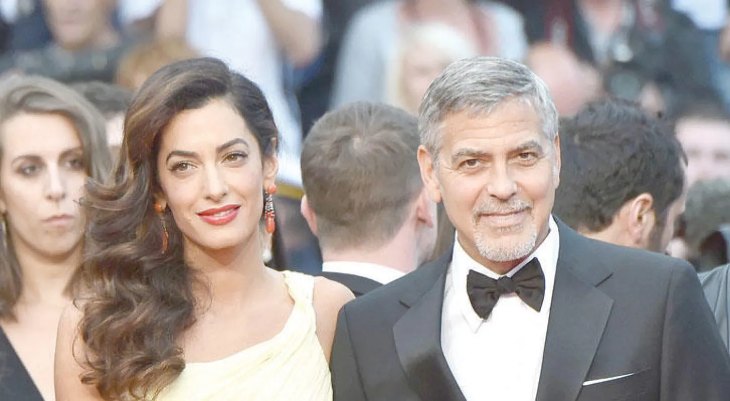 جورج وأمل كلوني (أ.ف.ب)