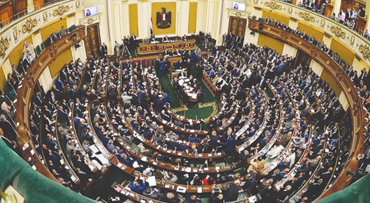 جانب من اجتماع البرلمان المصري في القاهرة (غيتي)