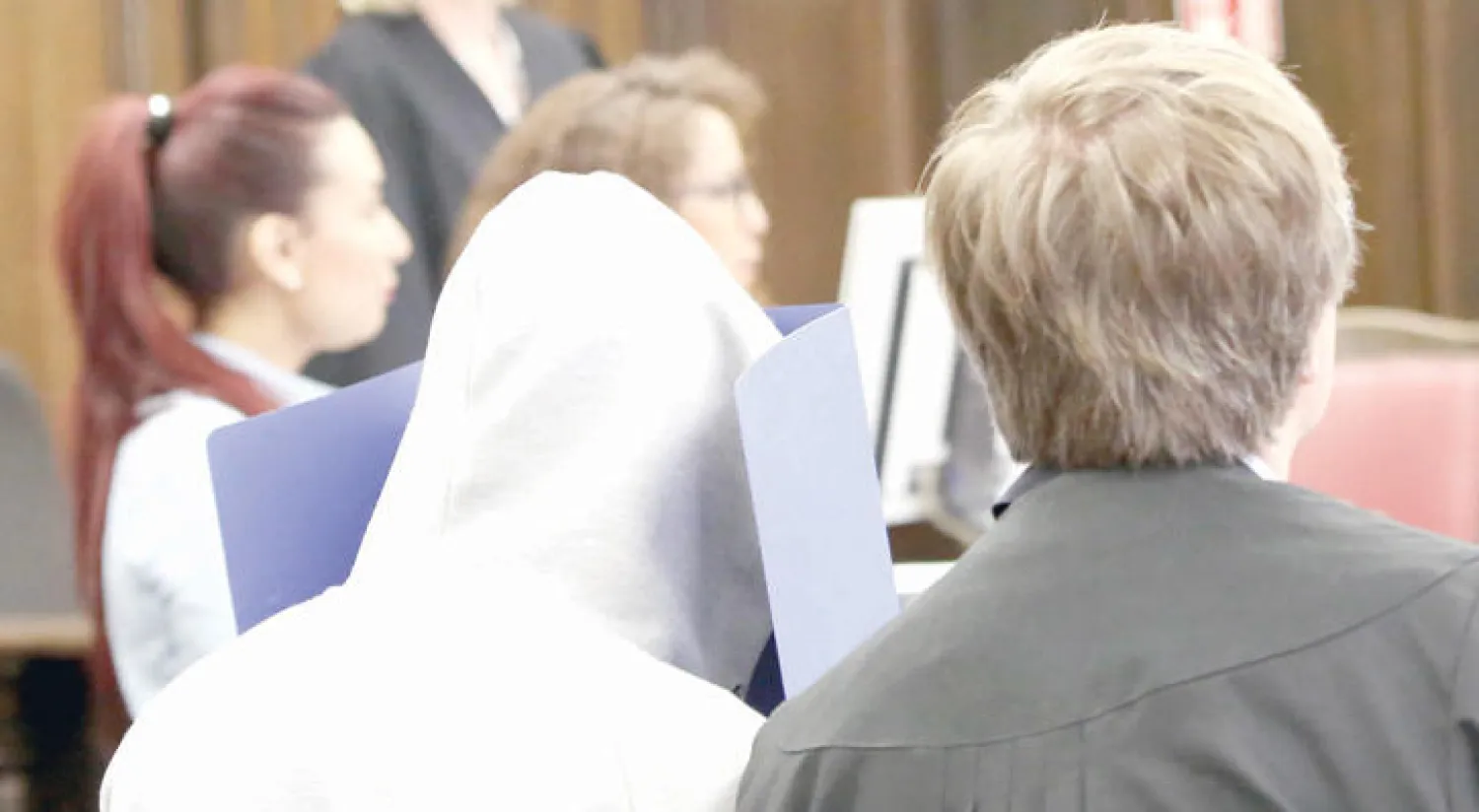 داخل محكمة هامبورغ أمس (د.ب.أ)