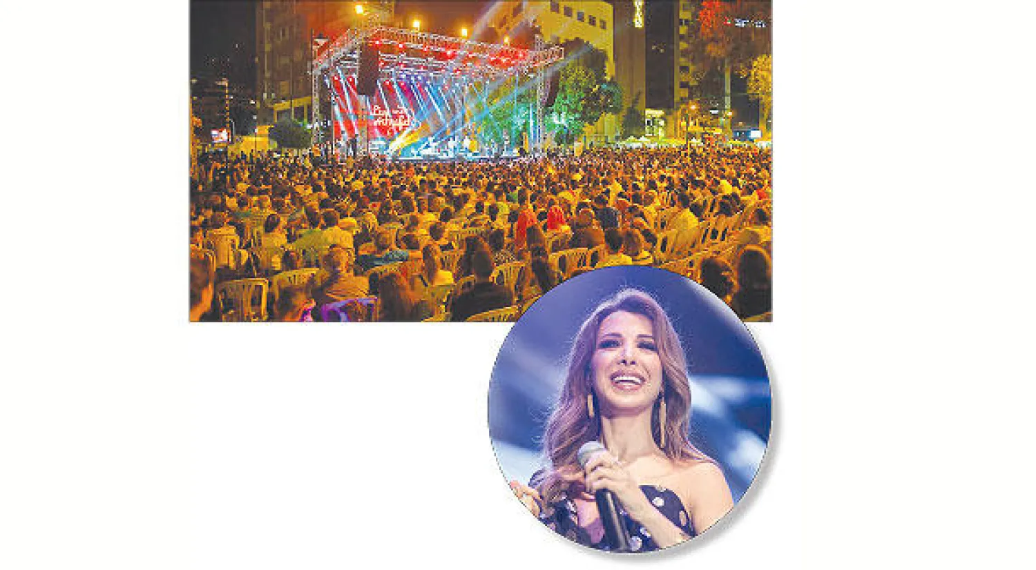 نانسي عجرم  نجمة المهرجان - احتفالات «عيش الأشرفية» لمناسبة عيد الموسيقى