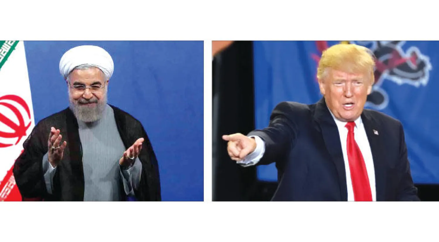 الرئيس الأميركي دونالد ترامب - الرئيس الإيراني حسن روحاني