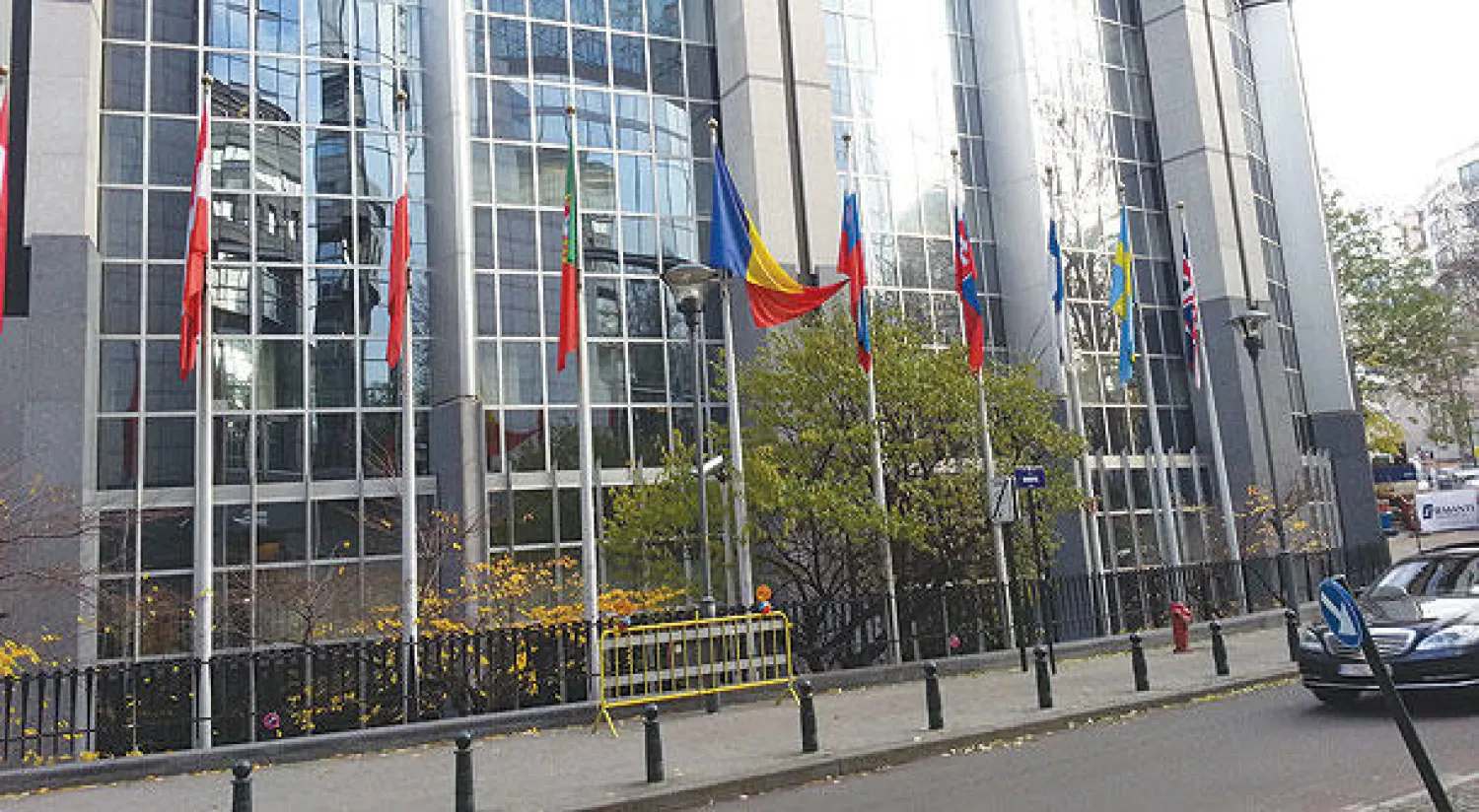 مقر الاتحاد الأوروبي في بروكسل عشية القمة («الشرق الأوسط»)