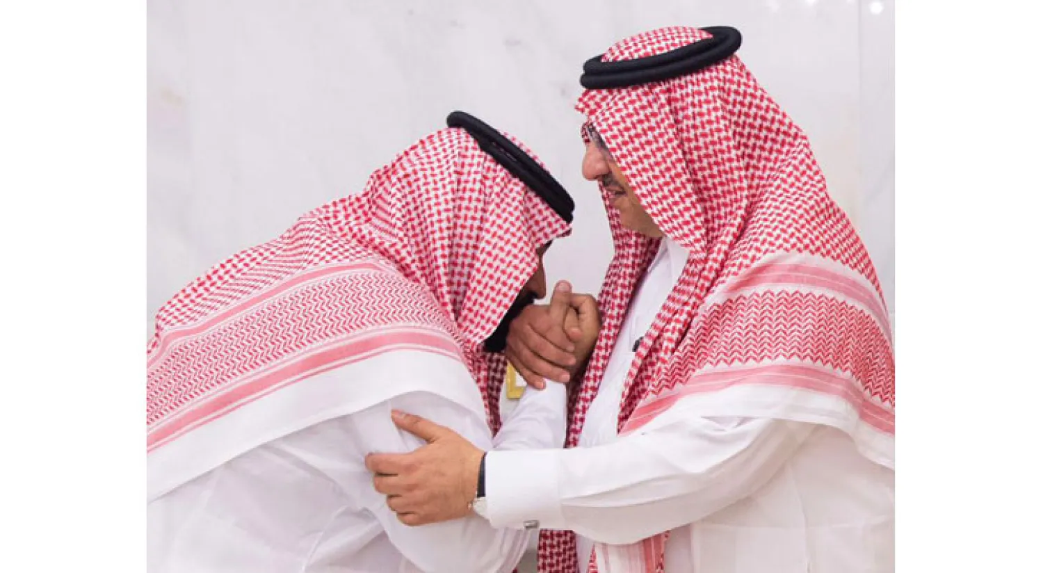 الأمير محمد بن نايف يبايع الأمير محمد بن سلمان بمناسبة اختياره ولياً للعهد 