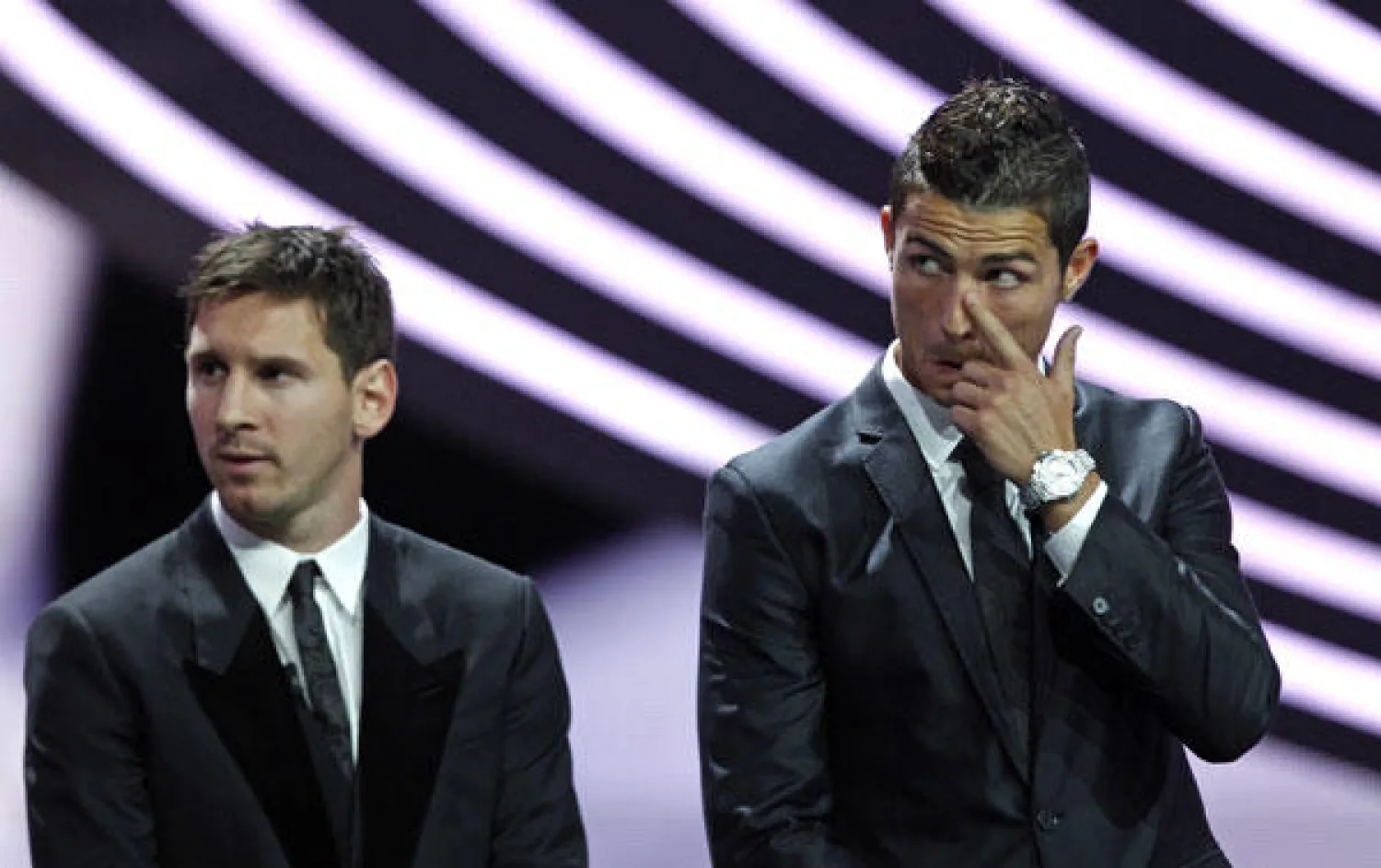 ليونيل ميسي هداف برشلونة وكريستيانو رونالدو نجم ريـال مدريد (رويترز)