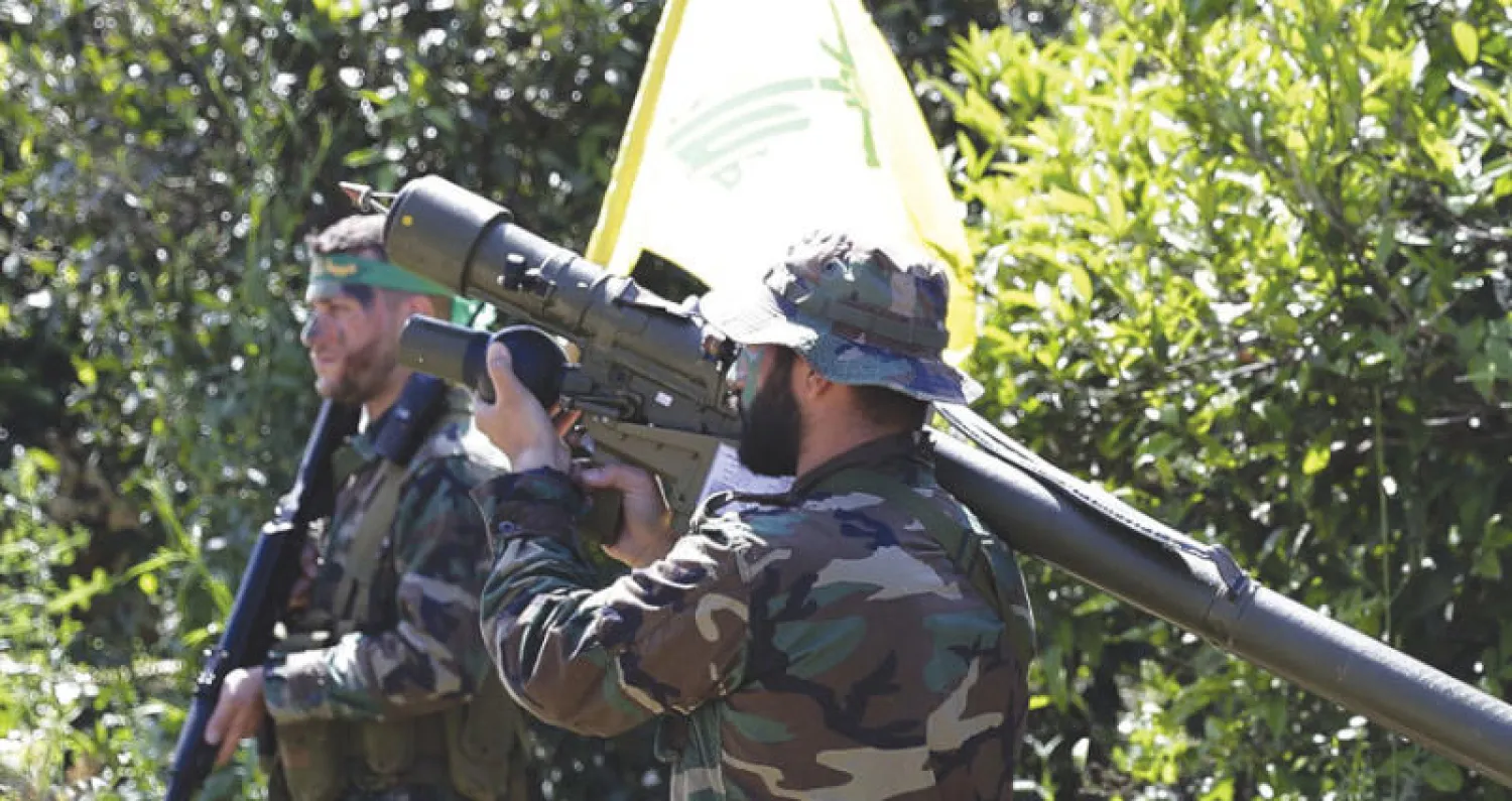 عنصران من «حزب الله» اللبناني (أ.ف.ب)