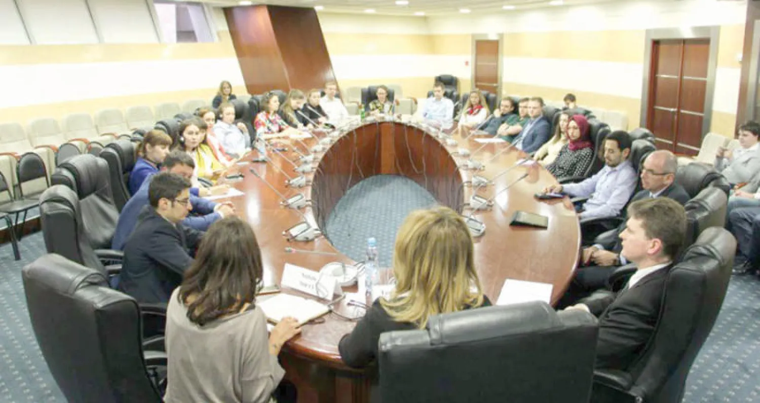 حلقة بحث في جامعة موسكو الحكومية للعلاقات الدولية