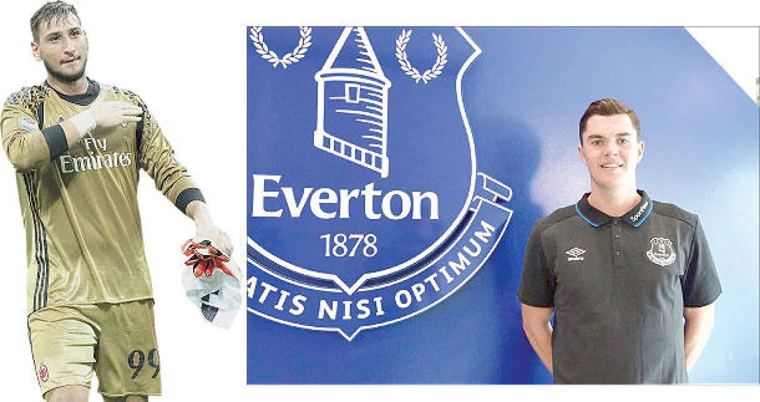 مايكل كين أهم صفقات إيفرتون هذا الموسم  - دوناروما حارس ميلان ومنتخب إيطاليا («الشرق الأوسط»)