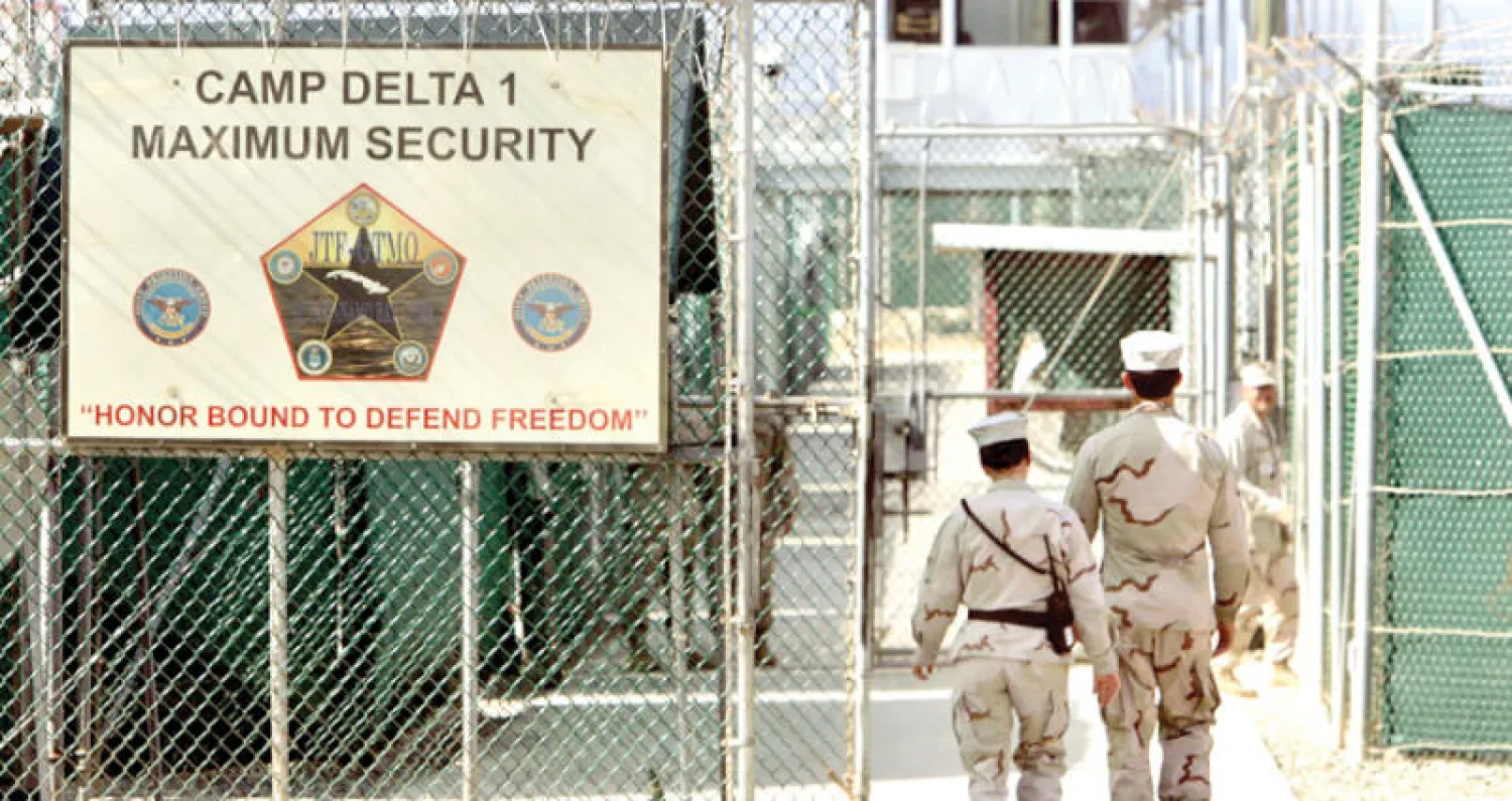 مدخل معسكر دلتا شديد الحراسة في غوانتانامو («الشرق الأوسط»)