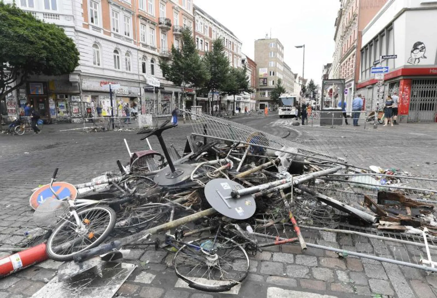 أعمال شغب في هامبورج على هامش قمة العشرين (رويترز)