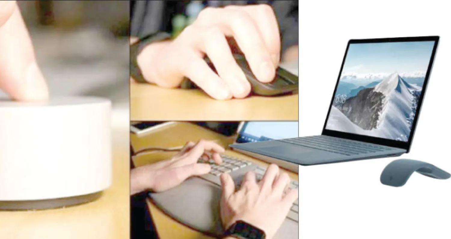 كومبيوتر «سيرفيس» المحمول  -  ثلاثة ملحقات تسهل التعامل مع كومبيوتر «سيرفيس» المحمول