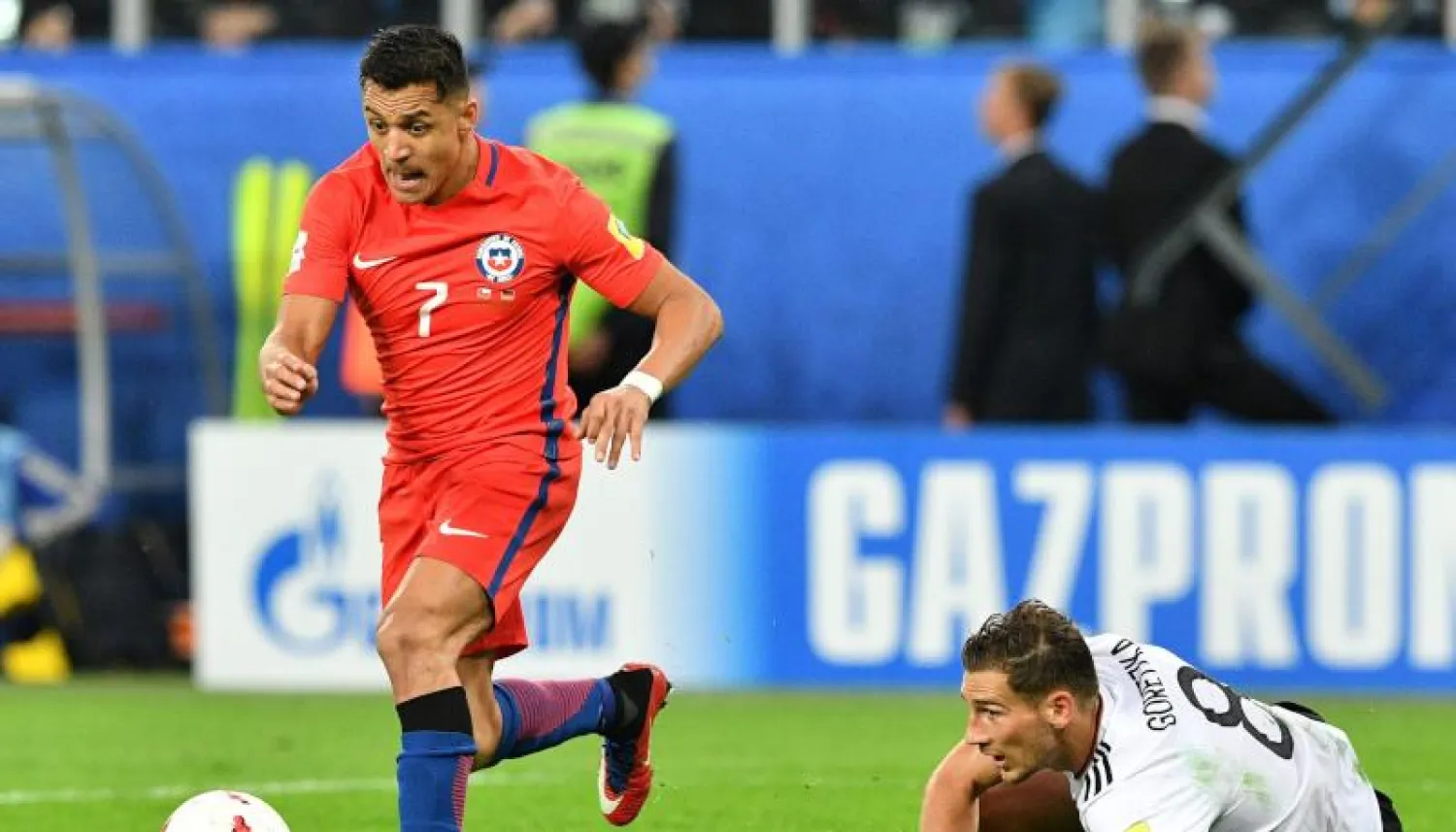 الجناح الدولي التشيلي ألكسيس سانشيز (أ.ف.ب)