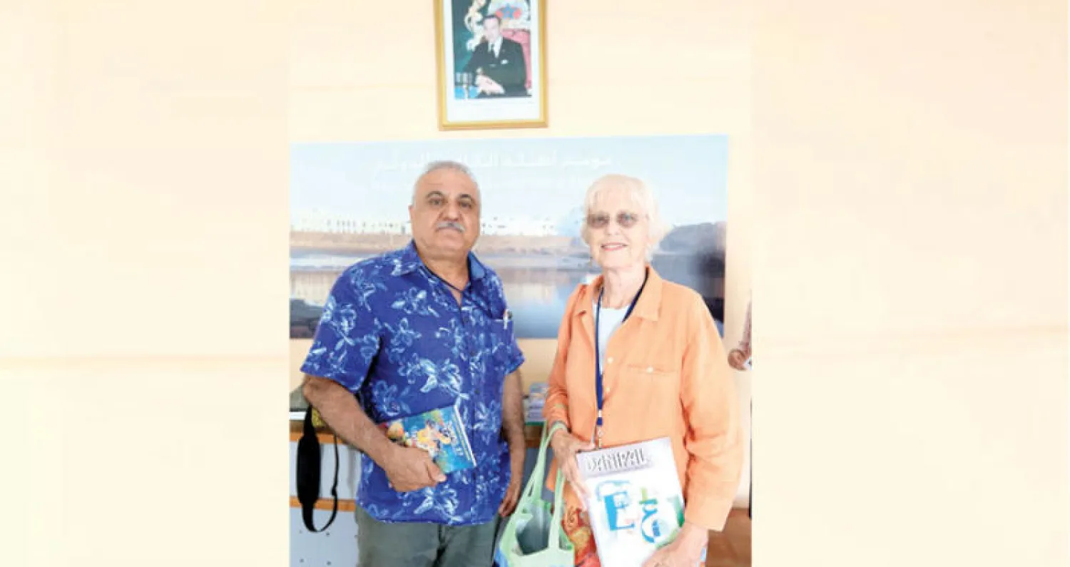 صامويل شمعون ومارغريت أوبانك مؤسسا مجلة «بانيبال»