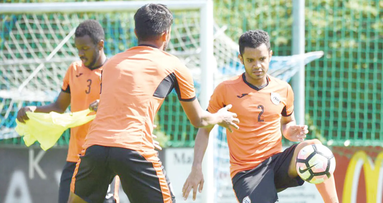 من تدريبات الشباب الأخيرة (المركز الإعلامي بنادي الشباب)