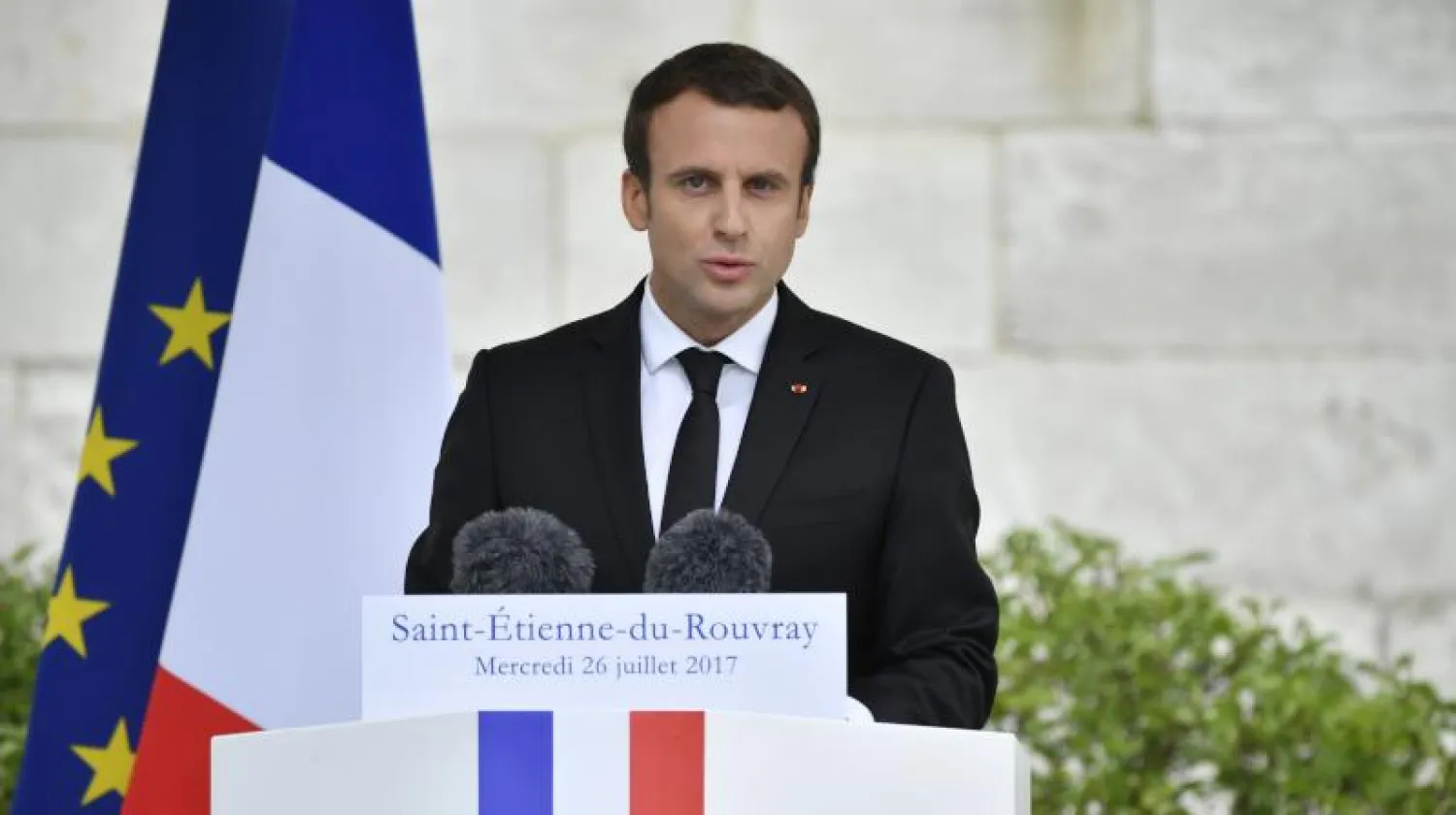 الرئيس الفرنسي إيمانويل ماكرون (إ.ب.أ)