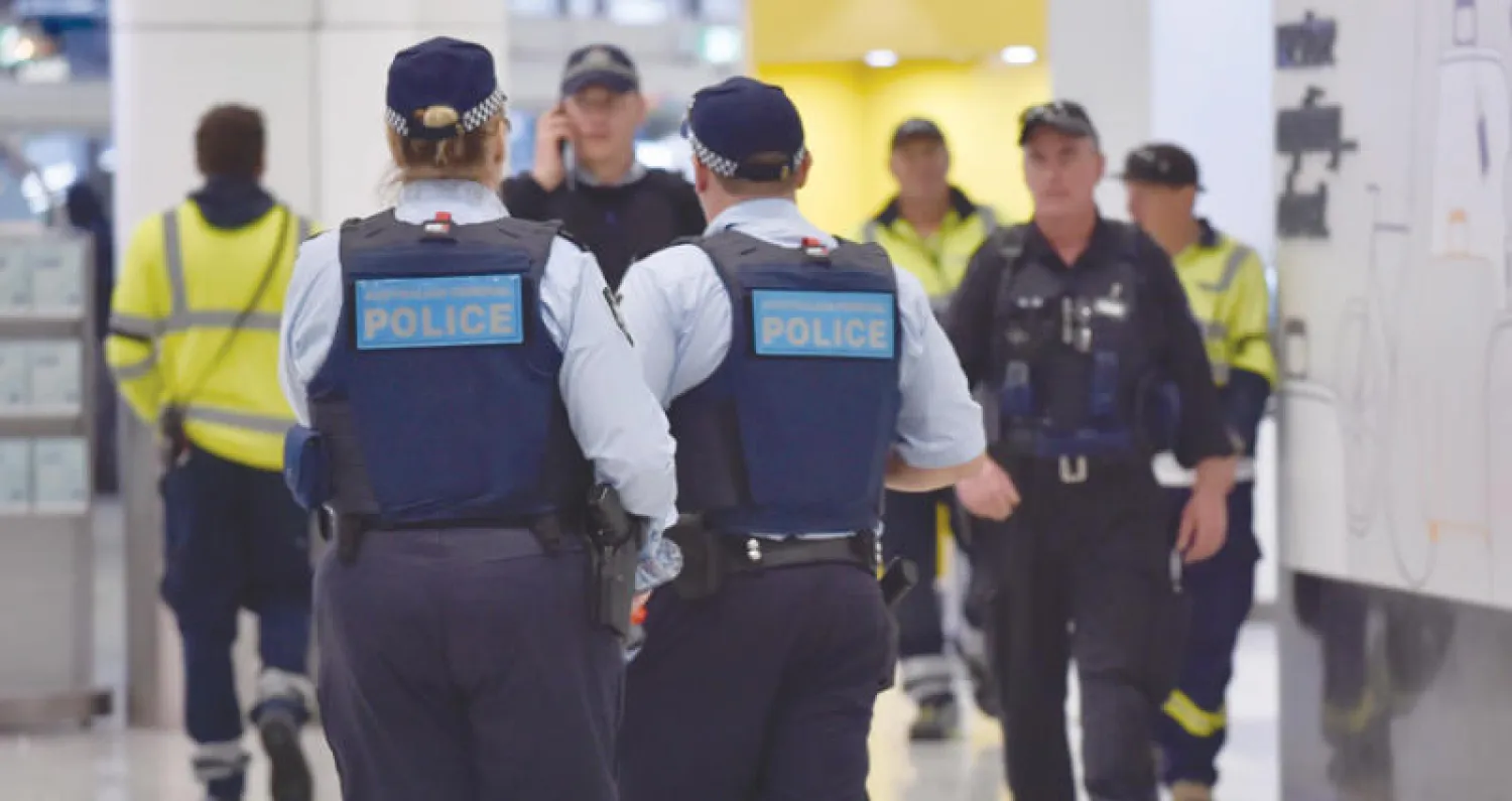 تواجد أمني مكثف في مطار سيدني (أ.ف.ب)